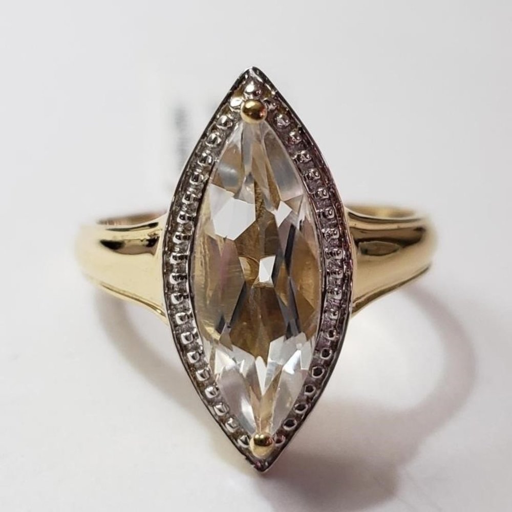 NWT Sterling silver quartz ring